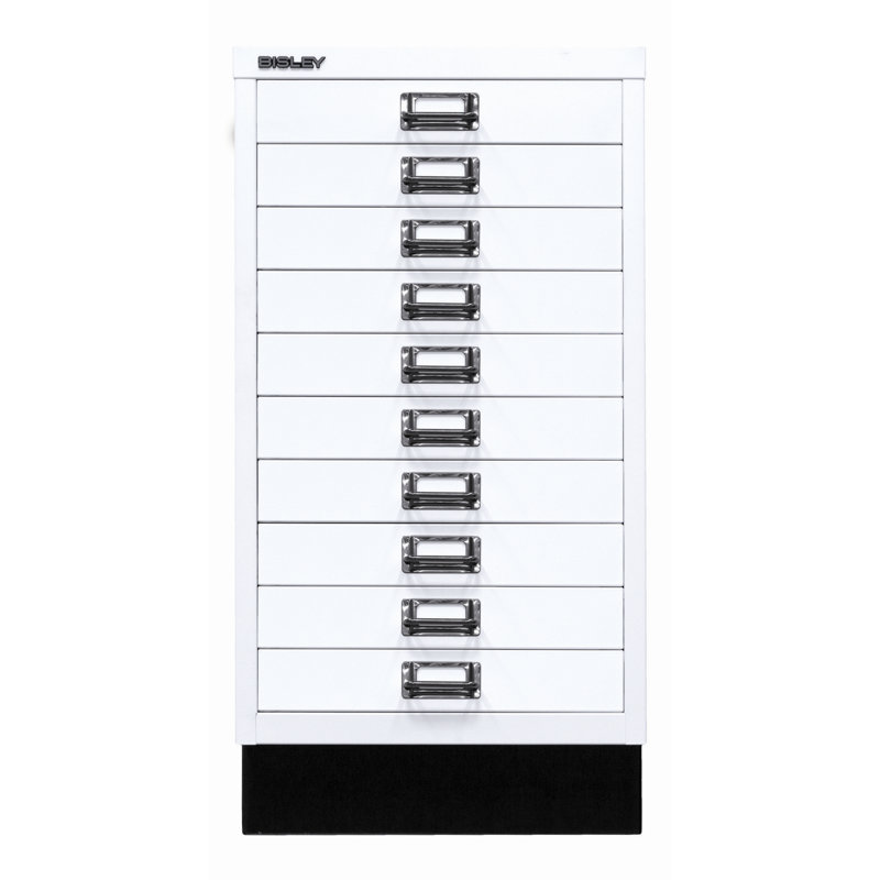 39er 34.9cm Wide 10 -Drawer File Cabinet, Traffic white