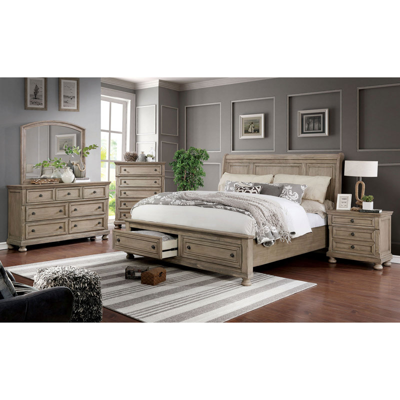 Avonni 39.5'' W 5 - Drawer Dresser, Gray