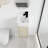 Donnadio 12'' Wall Mounted Corner Single Bathroom Vanity,Floating Vanity with 1 Door and White Ceramic Sink Top-1719606464