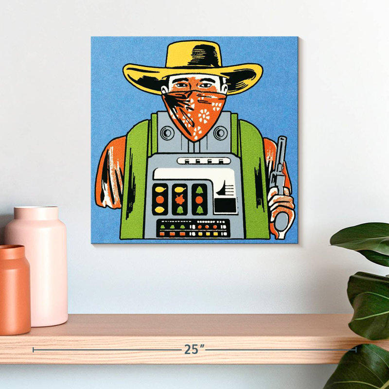 Machine à sous Senne Cowboy, H 16 po x l 16 po