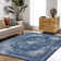 Machine Washable Area Rug Non Slip Oriental Floral Rugs for Living Room Bedrooms Foldable Rugs for Playroom Office Kitchen