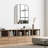 Iron Framed Arched Wall Mirror for Bathroom & Bedroom-732251733-732251732