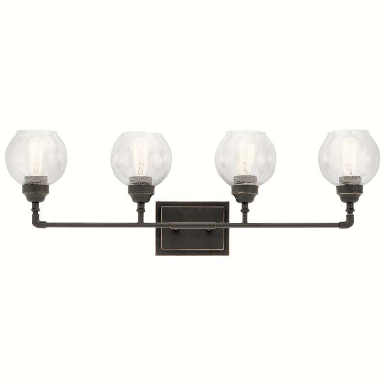 Éclairage pour salle de bain 4 lumières Aaliyana, Bronze vieilli