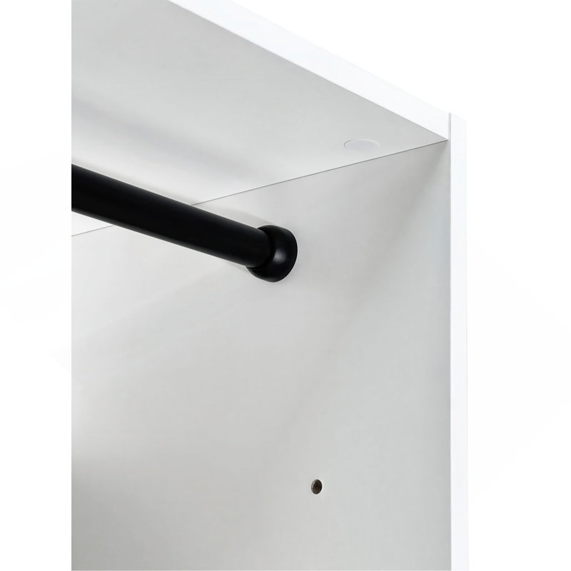 Garde-robe en bois 32 "avec tringles Prosper