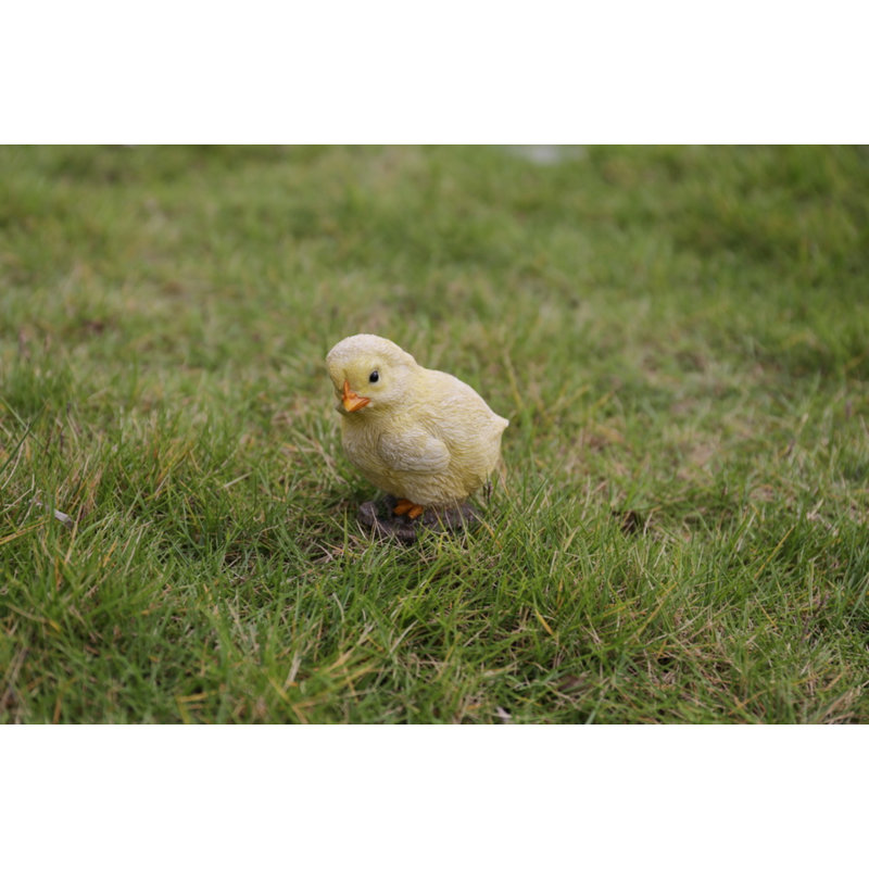 Ensemble de 2 statues de poussins de gauche et de droite