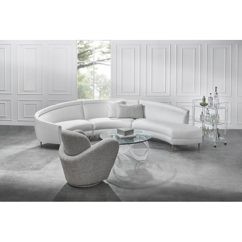 Miami Swivel Armchair, Fresco 100% Polyester