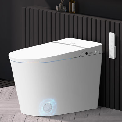 Smart Bidet Toilet with Low Noise Flushing System,Blackout Flush,Built-in Tank, Auto Open/Close Lid,Auto Flush,Foot Sensor Operation -  EPLO, G27Pro