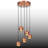 5 Lights Metal Body Cluster Pendant