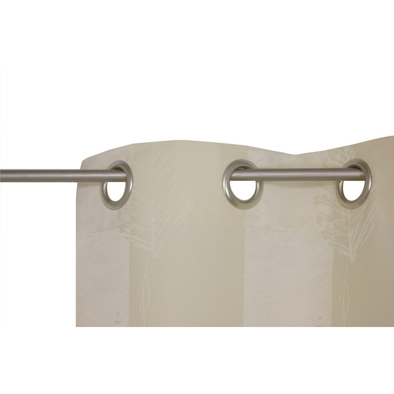 Pelletier Eyelet Room Darkening Curtain, 135cm Width x 225cm Drop, Cream