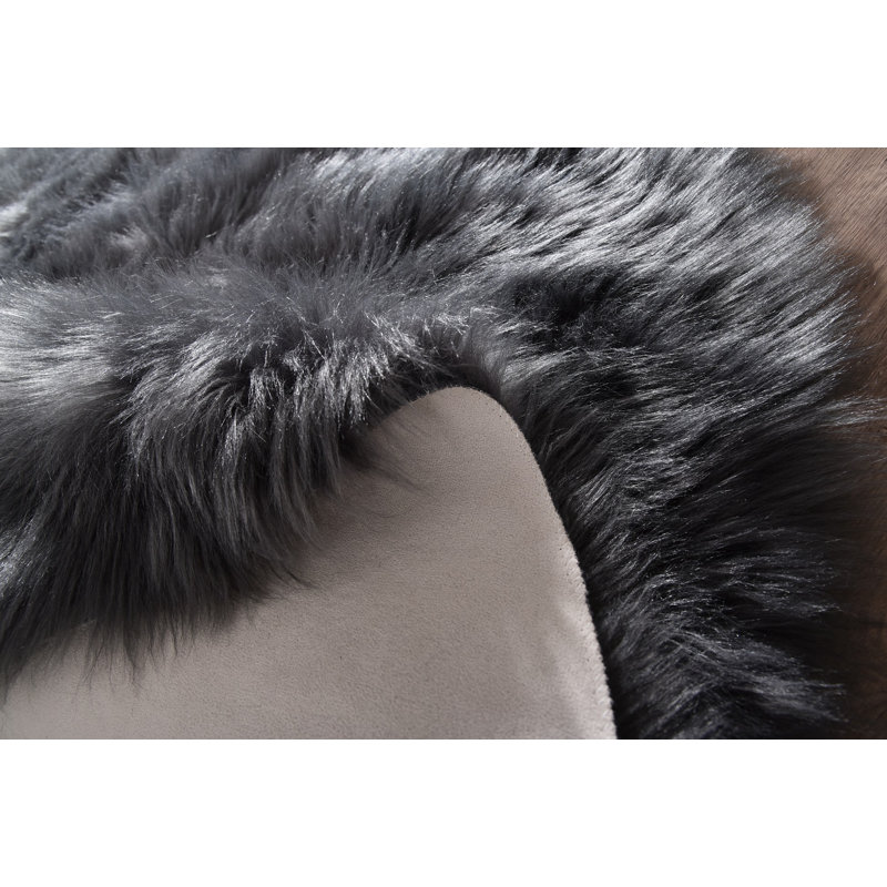 Tapis à poils longs Keilanie, Rectangle 8 pi x 10 pi