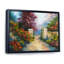 Fleurs colorées dans la maison méditerranéenne XIII - reproduction de cadre flottant sur toile-890683942-890683965