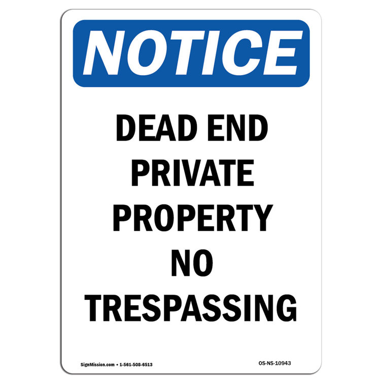 Dead End Sign