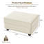 Repose-pieds rembourré 31 po Annalease-1338839886