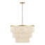 24" 5-Light Tiered Rope Drum Chandelier-1483515169