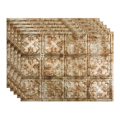 FASÄDE Traditional Style/Pattern 10 Decorative Vinyl 18in x 24in Backsplash Panel