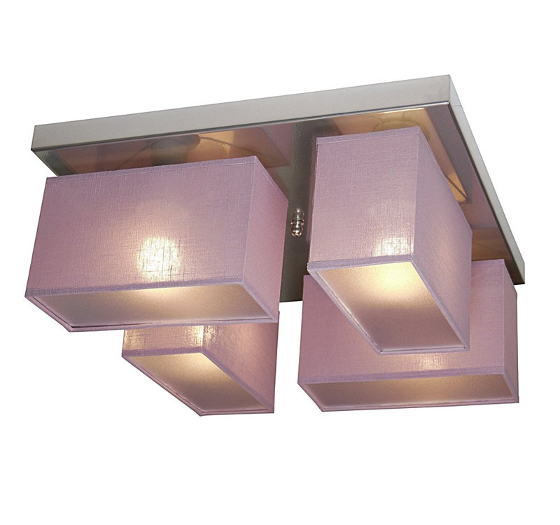 Passarelli Semi Flush Mount, Purple