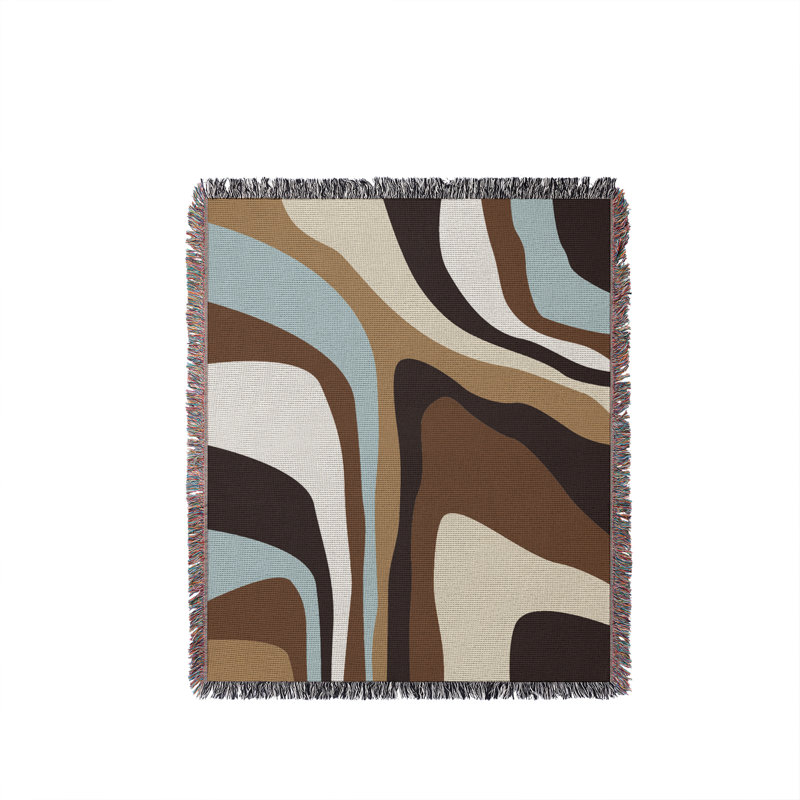 Jeté en coton Clegg, Beige, 50 x 70