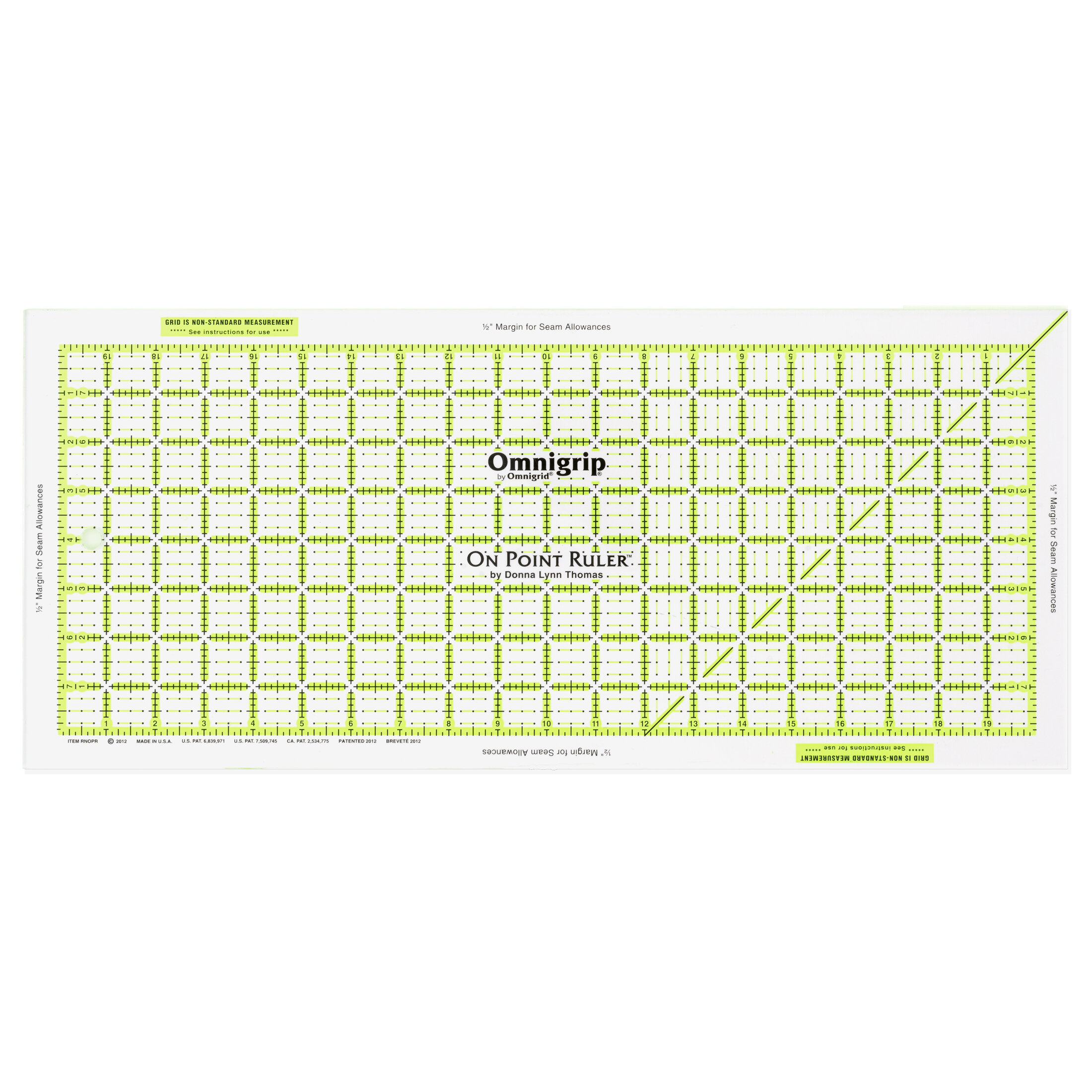 Omnigrid 6 x 24 Rectangle Quilting and Sewing Ruler