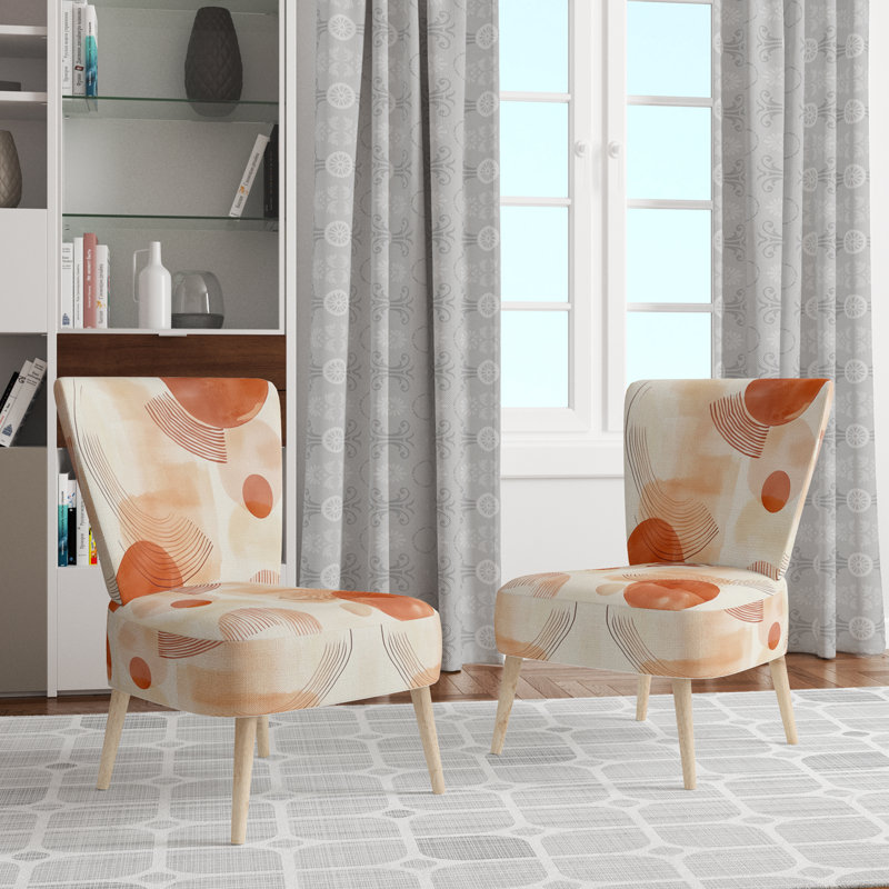 Upholstered Accent Chair, Side Chair Armless