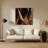 DiagonalStripes Sand Dark Brown Brown Metal Wall Art-1305462260