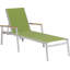 Travira Outdoor Teak Chaise Lounge