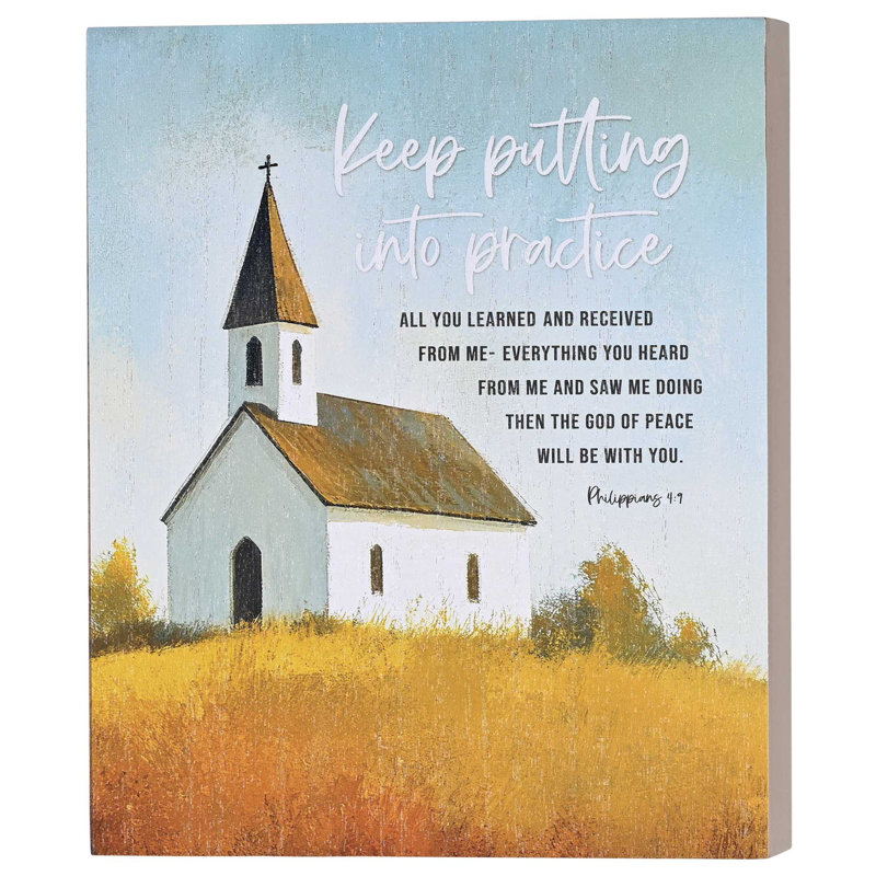 Plaque de table Church Shine Serve 8 x 10
