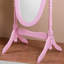 Miroir de plancher traditionnel en bois de style reine Anna, finition rose-1636683313