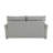 Gray Chenille Sleeper Sectional Sofa w/ Storage & 2 Toss Pillows