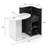Front Reception Counter Desk Checkout Office Desk With Open Shelf & Lockable Drawer-1171221984