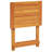 Arletta 50cm Solid Wood Rectangular Portable Folding Table