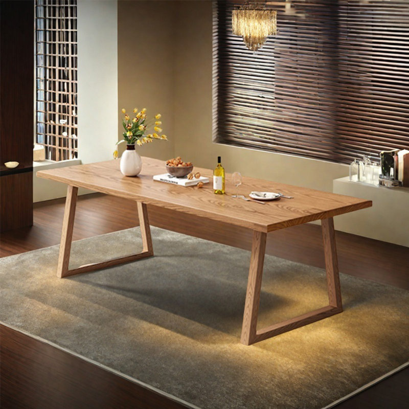 Table à manger classique en bois massif, H 29,52 po x L 70,86 po x l 31,49 po
