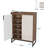 29.52” Brown & White Shoe Cabinet With Doors-203254709