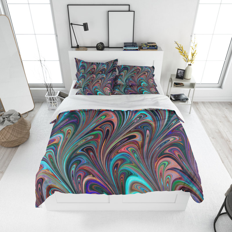 Abstract Duvet Cover, Twin Duvet Cover + 1 Queen Pillowcase