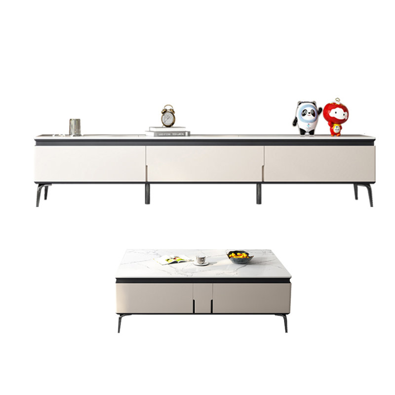 Italian style light luxury living room TV stand