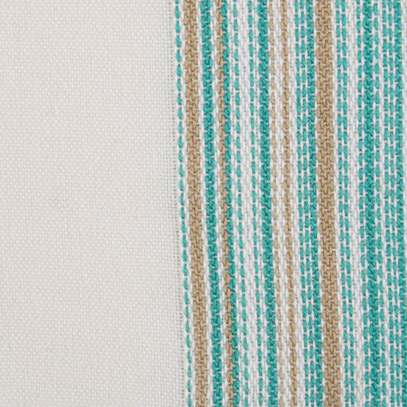 Archambault Cotton Striped Square Napkin, Teal