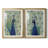 Blue Peacock I - Matted and Framed Under Acrylic Glass, Set of 2, Large Living Room Wall Art-1331006335-1331006331