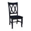 Chaise d'appoint en bois massif Audianna-372846319