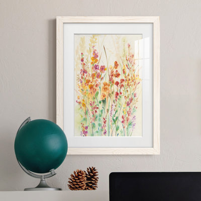 Mat encadré de qualité supérieure Brilliant Floral II - prêt à être suspendu