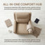Fauteuil inclinable électrique pivotant avec USB et Type-C - rotation à 360 ° et facilité électrique pour votre centre de commande de salon-1669160694