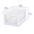 Sterilite Clear & White Plastic Storage Bin with One Drawer-94962774