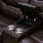 Dark Brown Breathable Leather 74.5" Recliner Loveseat