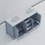 Meuble-lavabo double avec comptoir en quartz
