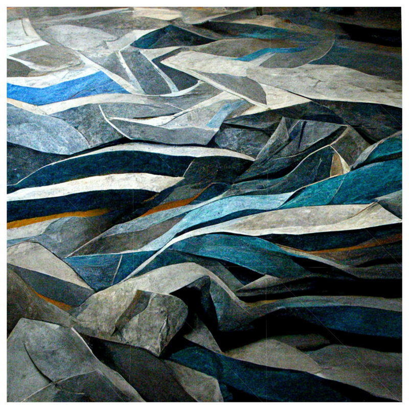 Édredon abstrait, literie, art contemporain, Grand lit