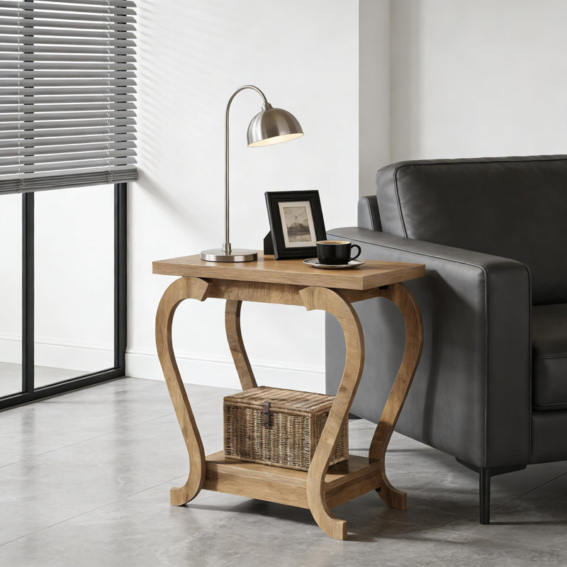 Modern Accent Side Table,2-Tier Coffee Table,End Table