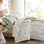 Couette imprimée en coton pour lit double/queen, 3 pièces, chenille, aspect ethnique, rembourrage, lavable à la machine, élégante