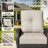 2-Person PE Wicker Outdoor Patio Set With Chairs, Ottomans, Side Table & Beige Cushions-984046789