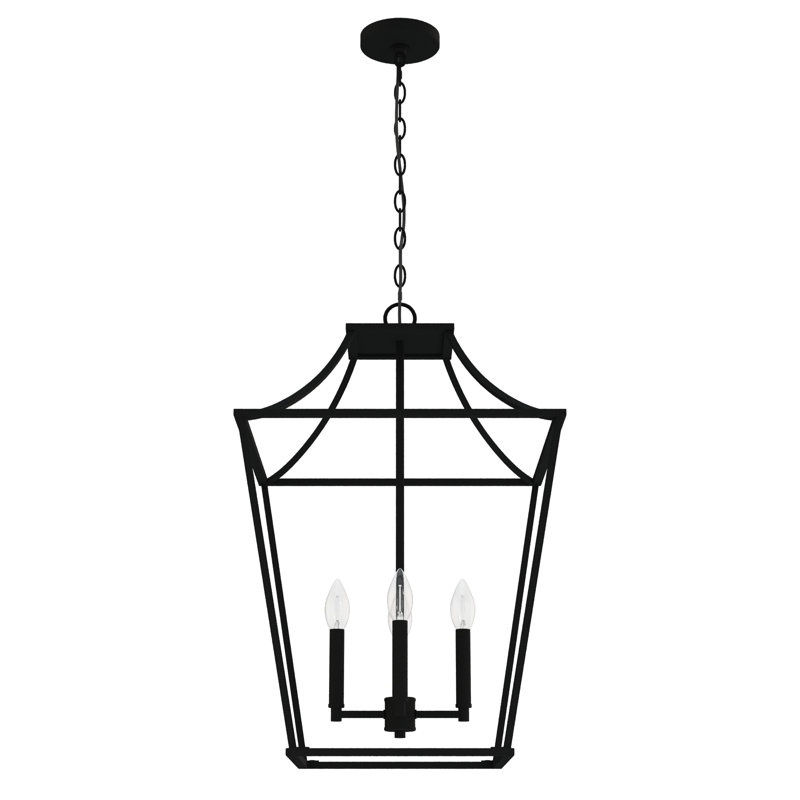 Laurel Ridge 4 Light Lantern Pendant, Natural Iron