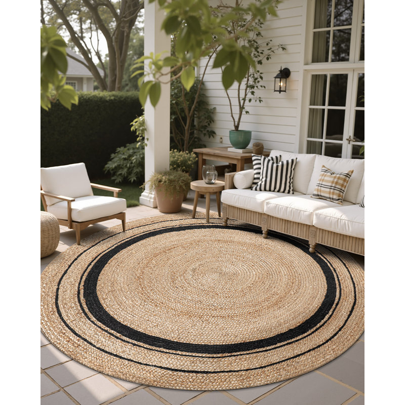 Tapis tressé à la main Natural Jute, 106,5 po x 106,5 po