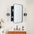Haslem Recessed Framed Medicine Cabinet with Mirror and Adjustable Shelves-1001311780-994453645
