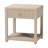 Bali & Pari Nata Bohemian Woven Natural Grasscloth 1-Drawer Nightstand